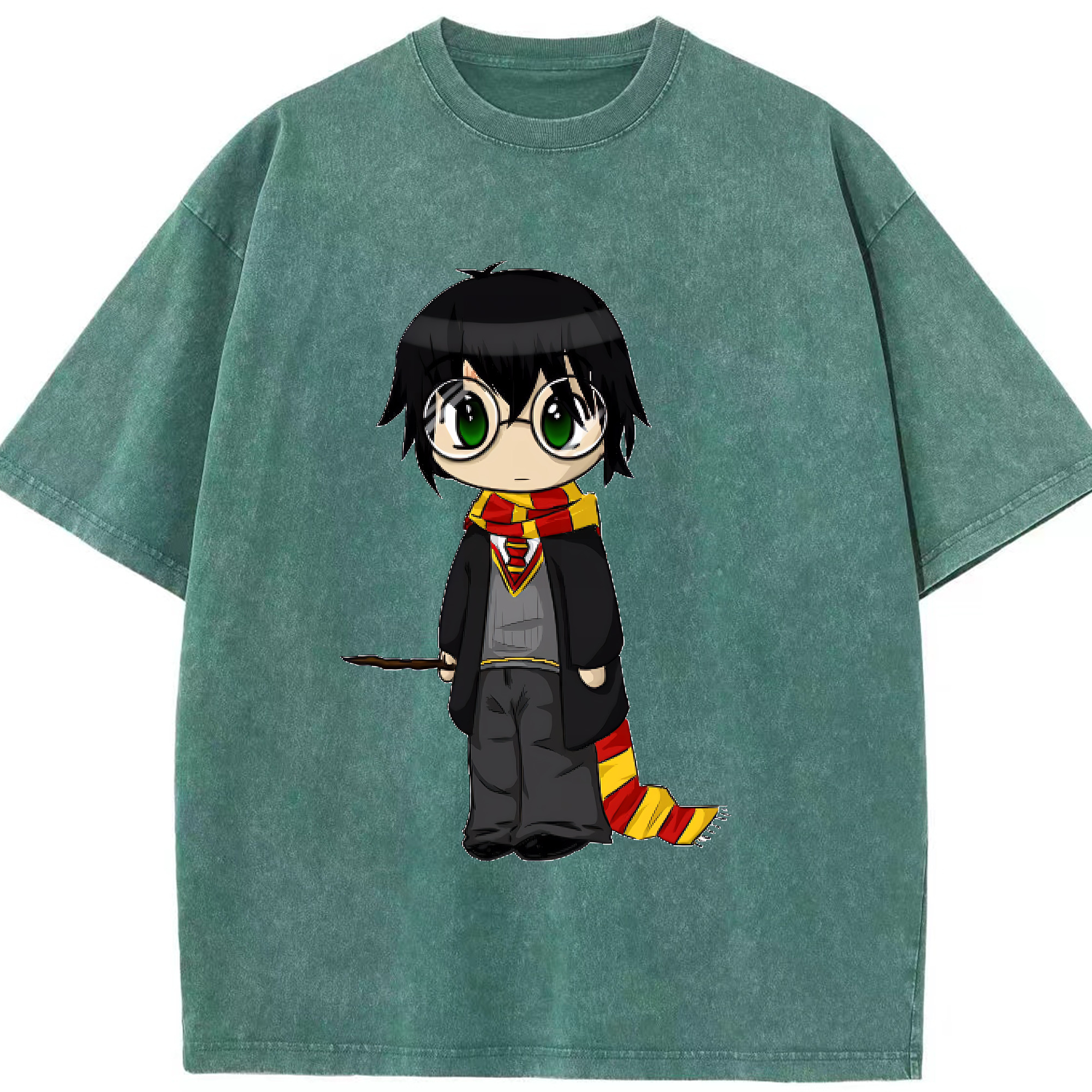 （画像用） Harry Potter ハリー・ポッターシリーズ 綿100% ヴィンテージ風 半袖Tシャツ（フロントプリント）